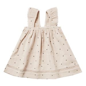 Quincy Mae star muslin dress 6-12 months